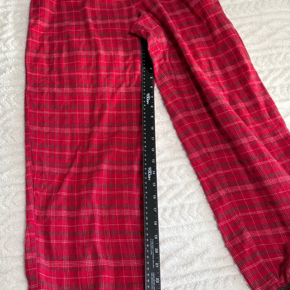The‎ Disney Store Red Plaid Women Men’s Plaid Pajama Set Med Holiday Christmas - Picture 7 of 7